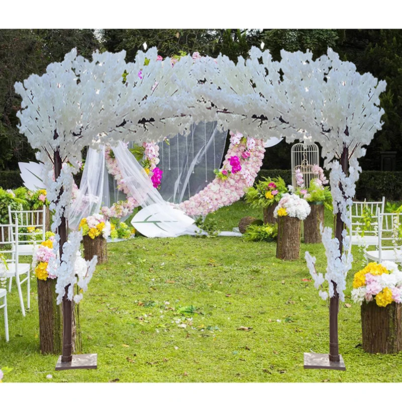 Artificial Cherry Tree Landing Simulated Flower Decoration Large Simulated Peach Tree Wedding Arch Decoration Home Decoration