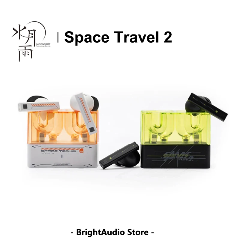 MOONDROP Space Travel 2 TWS sans fil Bluetooth 6.0 écouteur HiFi écouteurs antibruit ANC Mode de jeu basse latence SBC AAC MOONDROP Space Travel 2 TWS sans fil Bluetooth 6.0 écouteur HiFi écouteurs antibruit ANC Mode de jeu basse latence SBC AAC