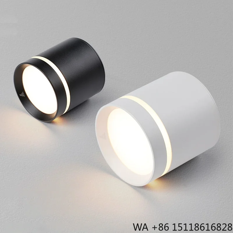 Wholesale Factory Price Anti Glare Gx53 Cylinder Fixture Surface Mounted Thin Die Cast Aluminum Downlight GX 53 Led Down Light
