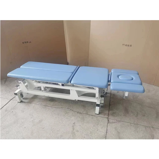 Hospital CE Adjustable Osteopathic Treatment Couch Physical Therapy Table Massage Facial Bed Electric Physiotherapy Bed