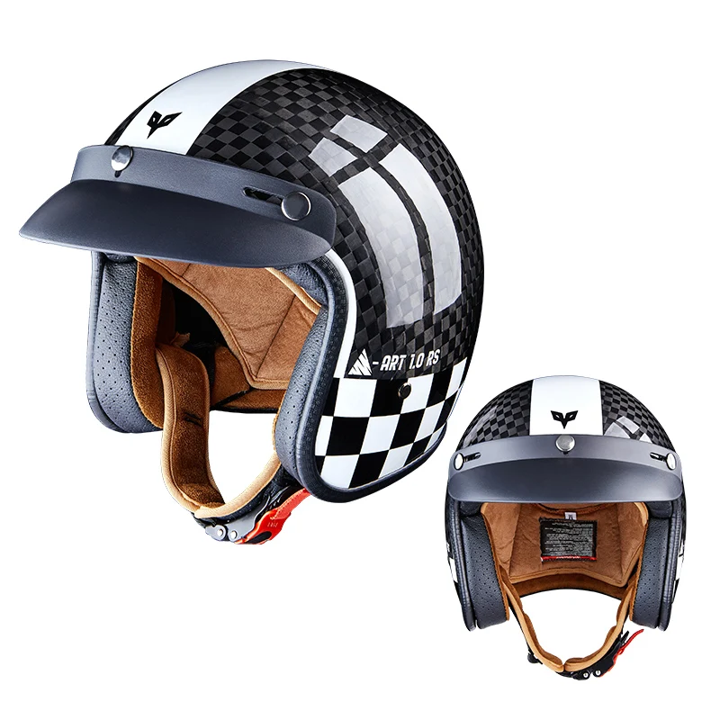 The Latest Design Fashion Safe Motorcycle Helmet Carbon Fiber Half Face 