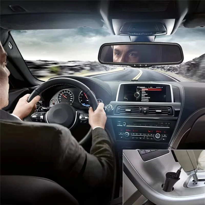 مرآة الرؤية الخلفية الداخلية المضادة للوهج تعتيم تلقائي لسيارة Hyundai Kia Ford Toyota مرآة الرؤية الخلفية للإلكترونيات #2