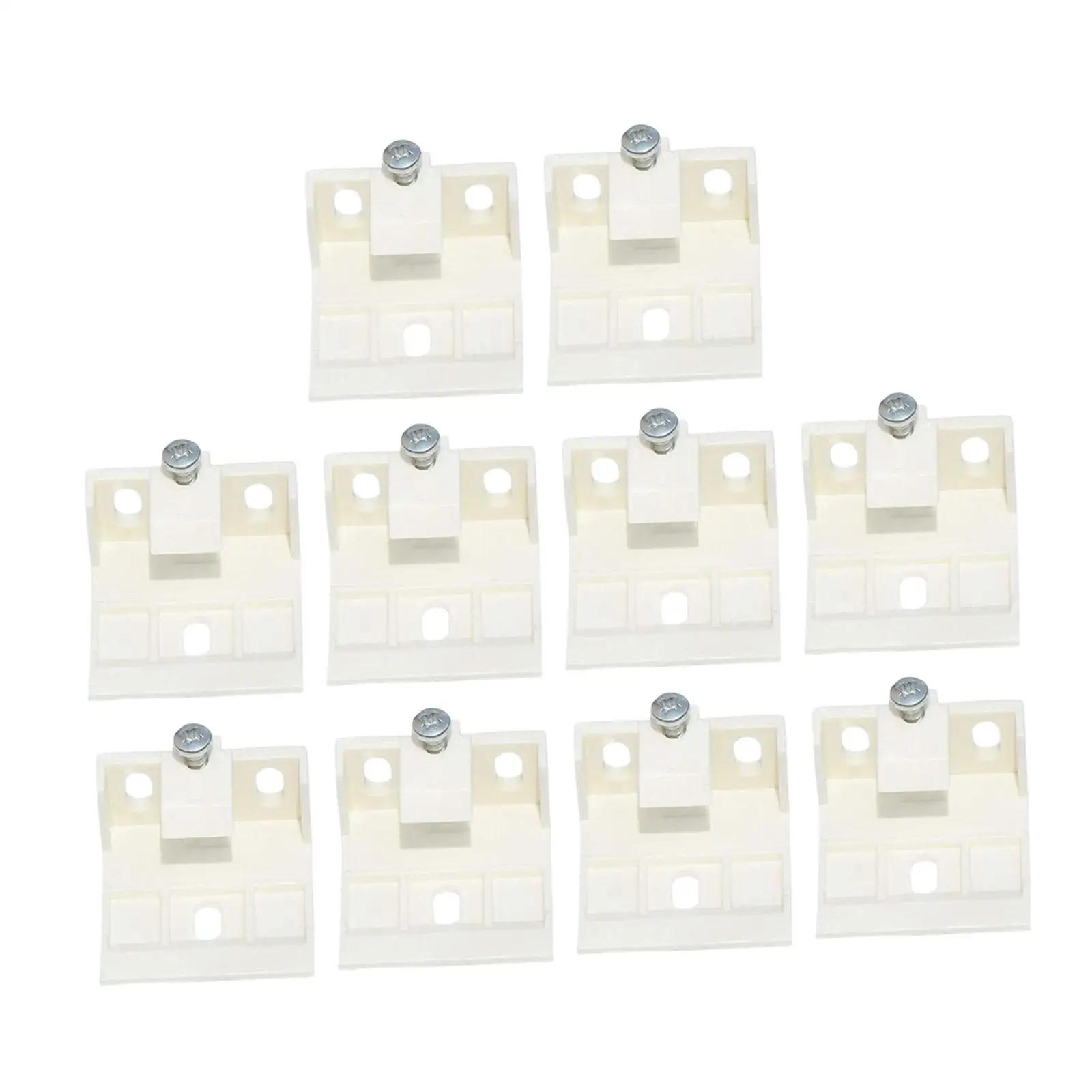 Staffe per ombra da 10 pezzi per paralumi pieghettati e cellulari da 3/4 pollici Pezzi di ricambio per spazio abitativo Clip per staffa di supporto per poggiatesta