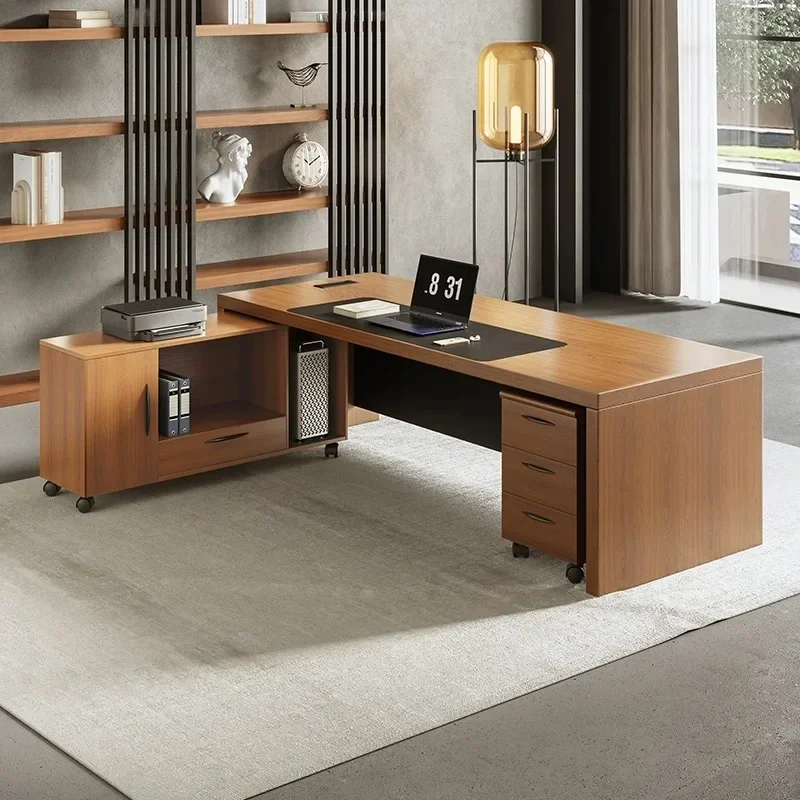 

Computer L Shape Executive Desk Office Corner Adjustable Standing Storage Desk Work Folding Escritorios De Oficina Furniture