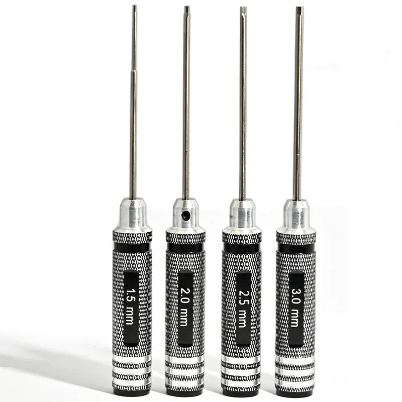 Top Quality Titanium Nitride TiNi Hex Driver Wrench Screwdriver 1 Piece 1.5mm/2mm/2.5mm/3.0mm for RC Helicopter