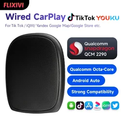 Draadloze CarPlay Ai Box QCM6125 Android 13 Plus 4 GLTE Android Auto Apple Car Play Streaming Box 8G RAM Auto Intelligente Systemen