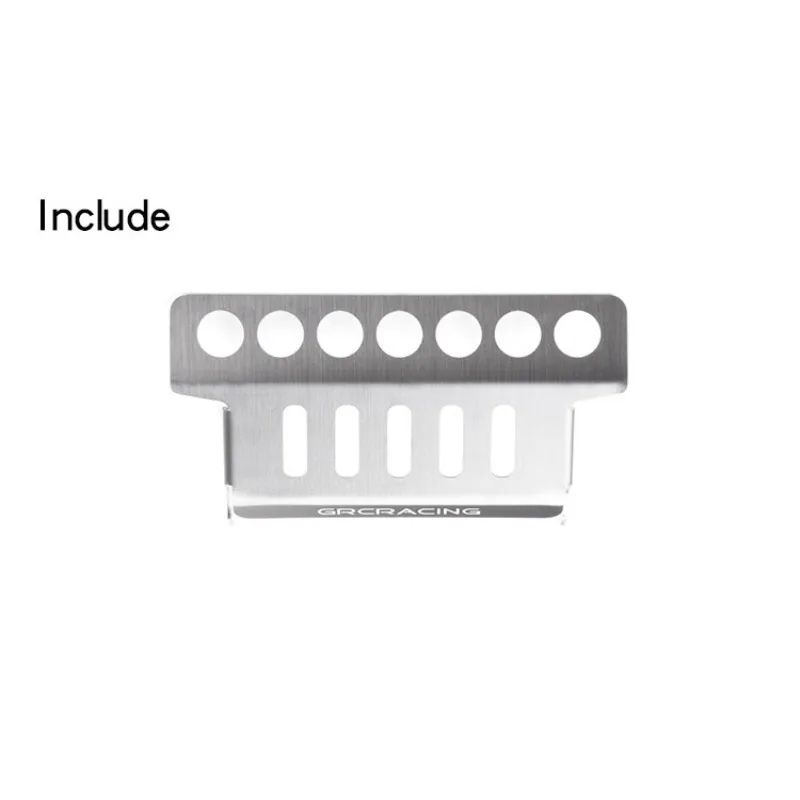 1 Pcs Simulation Metal Front Guard Stainless Steel Armor for 1/10 RC Crawler Car Trxs TRX4 Defender