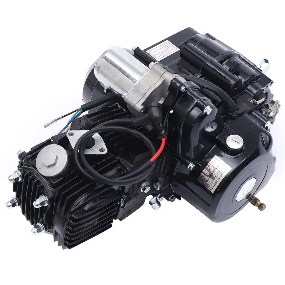 125CC 4 Stroke ATV Engine Kit Motor with Reverse Electric Start and Air Cooling CDI System For ATVs GO Karts