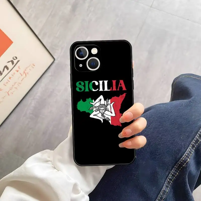 Flag Italy custodia per telefono per Iphone 14 13 Pro Max 12 Xr X Xs Mini 6 6s 7 8 Plus Se 2020 2022 accessori per telefoni cellulari di alta qualità