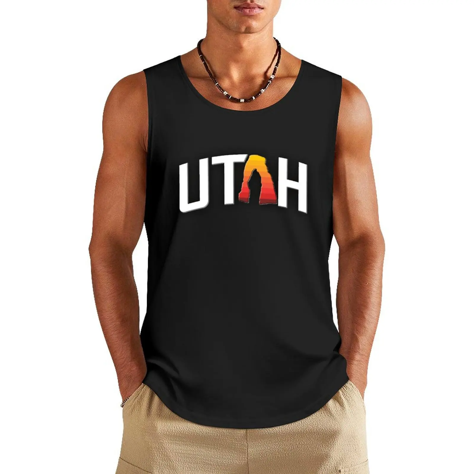 

UTAH Tank Top best selling products summer clothes for men muscular man Male vest