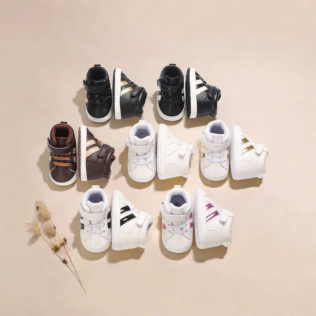 

Холщовая обувь для новорожденных, Нескользящие мягкие кроссовки для маленьких мальчиков и девочек, повседневные разноцветные туфли для первых ходунков для малышей, обувь для кроватки, От 0 до 18 месяцев