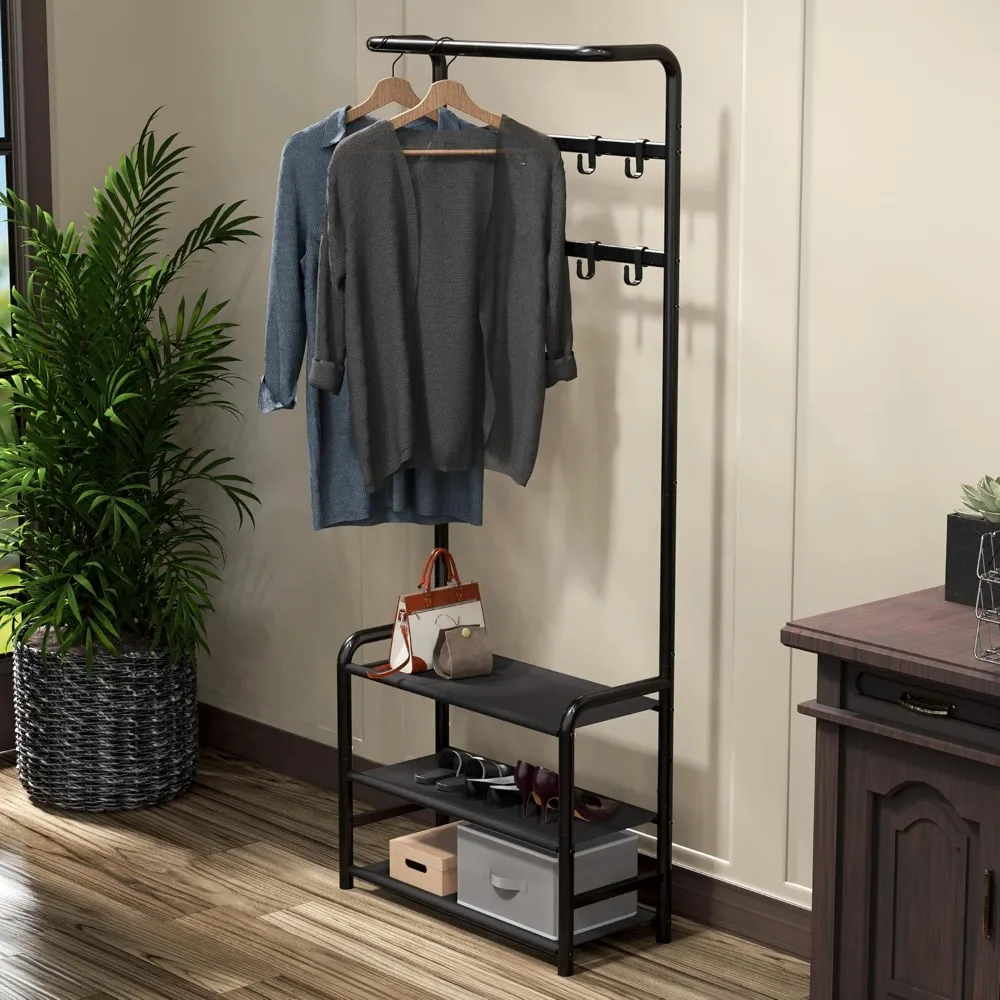 Coat Rack with Storage Shelf