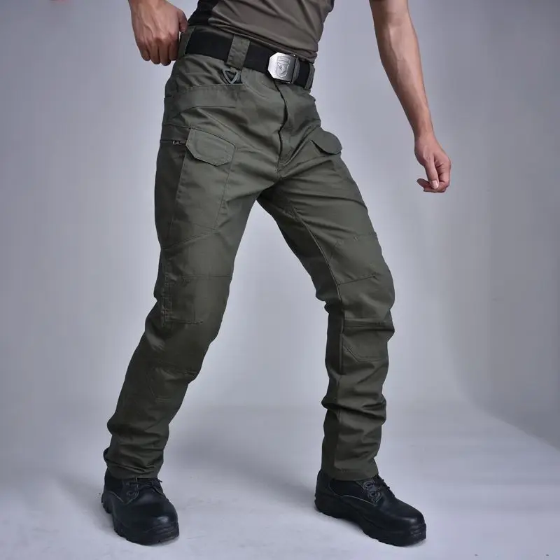 Pants for MenLoose Fit Cargo Pant Design Loose Fit Tactical Quick-drying Leg Multi-Pocket Special Forces Training Streetwear