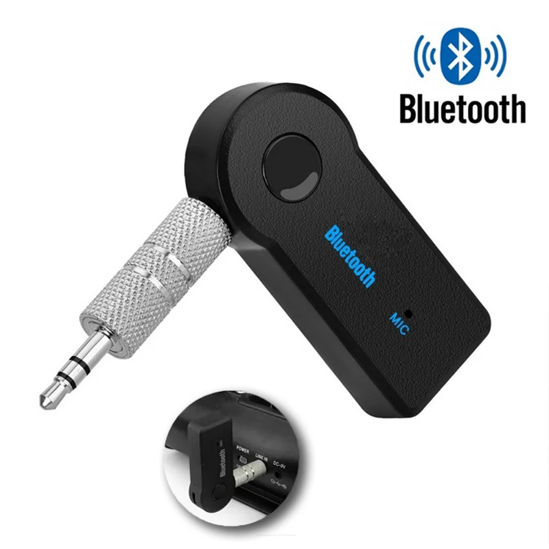 Car Wireless Bluetooth 5.0 ReceiverTransmitter Adapter3.5mm Jack for Car Kit Audio Aux A2DP Headphone Handsfree Music Streaming