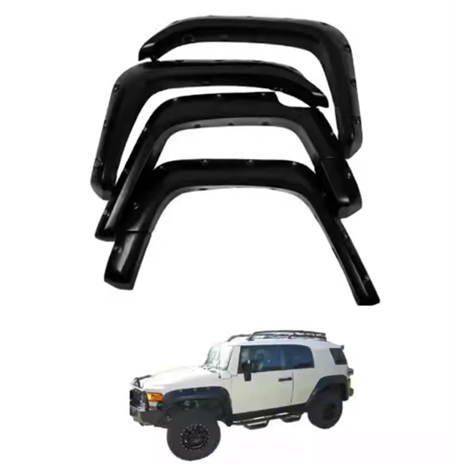 Car Wheel Eyebrow Protector Sticker Trim Fender Flare Anti-scratch for Toyota Land Cruiser FJ CRUISER