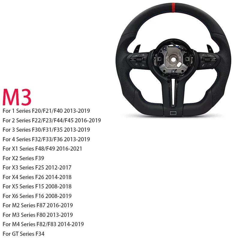 M Sport stuurwiel voor BMW Flat Bottom F01 F06 F10 F11 F12 F20 F21 F22 F25 F26 F30 F31 F32 F33 F34 F36 M3 F80 M4 F82 M5 F90