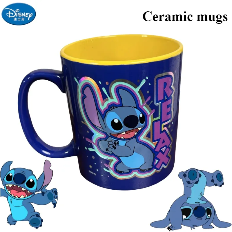 

Периферийные устройства Disney Stitch Animation, креативная индивидуальность, лазерная печать, ценные керамические кружки, праздничные подарки для мальчиков и девочек