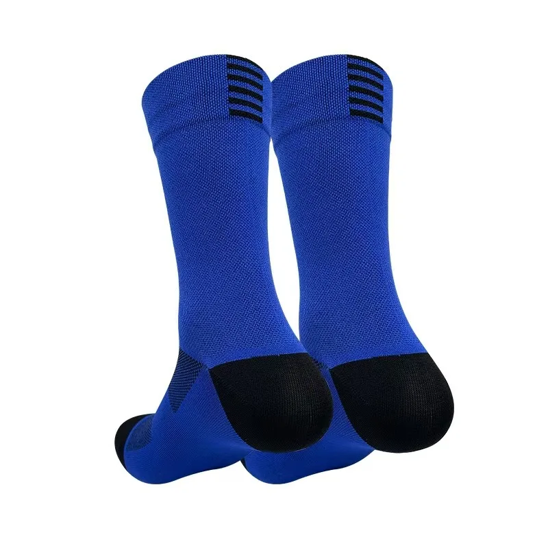 WRELS 1/2/3 Paar Radsocken für Herren und Damen, Terry-Unterseite, gepolsterte Laufsocken, Fußgewölbeunterstützung, Basketball, Sport, Kompressionssocken – Detail 3
