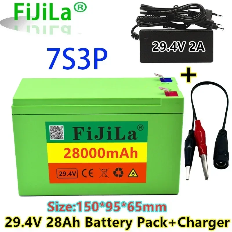 

100% New 7S3P 18650 Li-Ion Battery 29.4V 28000Mah Electric Bicycle Moped/Electric/Lithium-Ion Pack P2A Charger