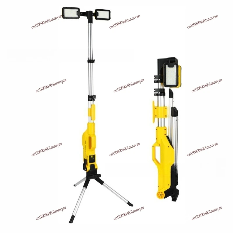 Portable Standing Tripod Charging Work Light, Rotatable Adjustable Folding Work Light, Maintenance Light
