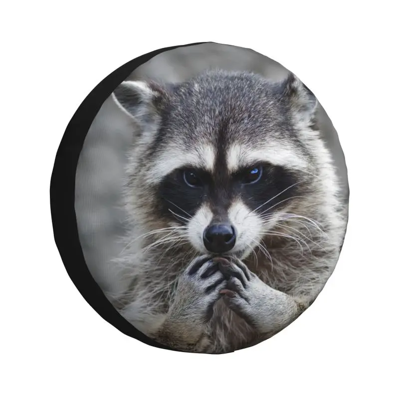 

Custom Funny Raccoon Spare Tire Cover for Mitsubishi Pajero SUV RV 4WD Car Wheel Protectors Accessories 14" 15" 16" 17" Inch