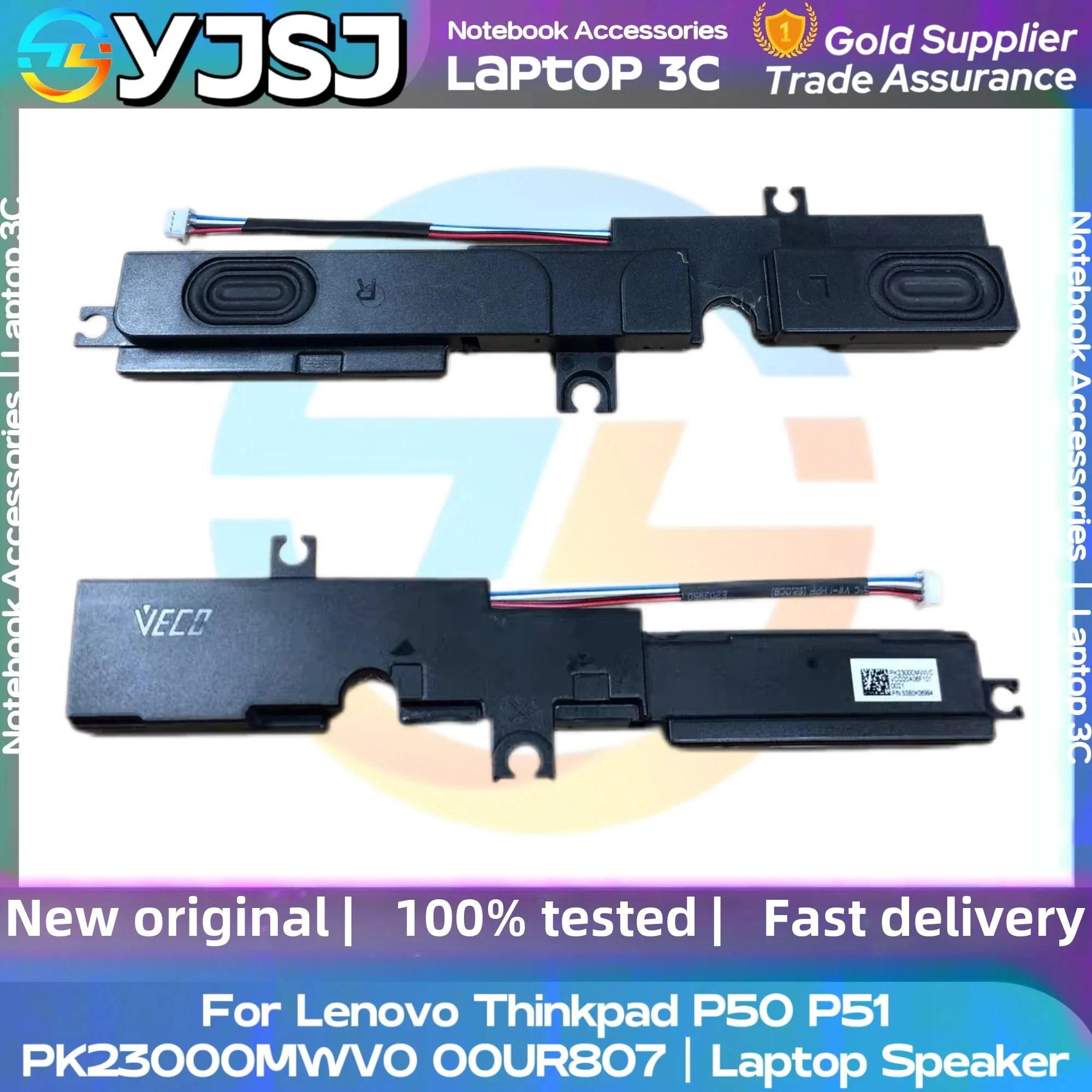 

New GENUINE Original Laptop Speaker For Lenovo Thinkpad P50 P51 built-in speaker horn audio PK23000MWV0 00UR807