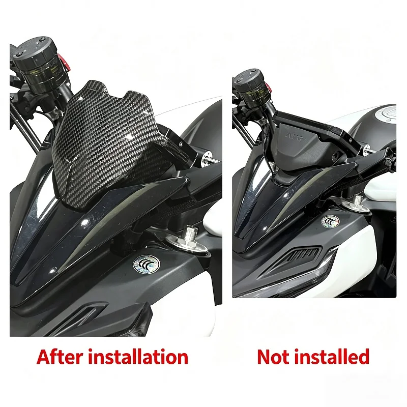 For CFMOTO 675NK 2025 2026 Motorcycle Front Sports Windscreen Wind Deflector Windshield Meter Visor Protector