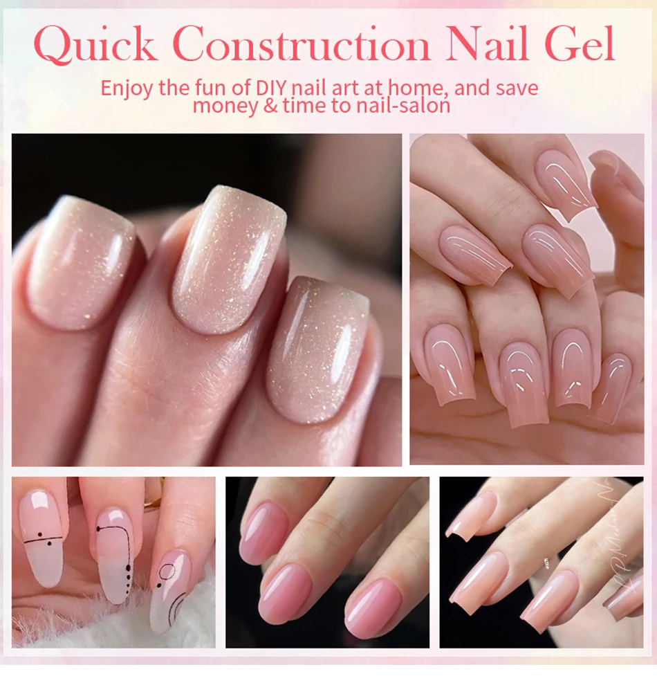 BORN PRETTY 10ml 5-IN-1 Builder Gel Jelly Color Schnellbau-Gel Nagellack für Maniküre Semi-Permanentes Aufbaugel – Detail 5