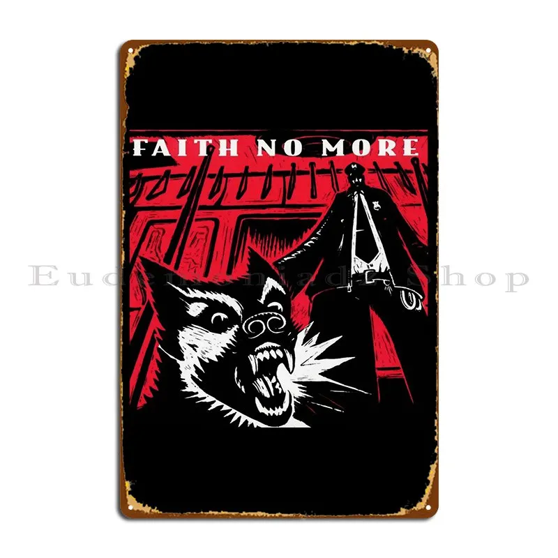 Faith No More Metal Plaque Customize Club Club Pub Living Room Tin Sign Poster