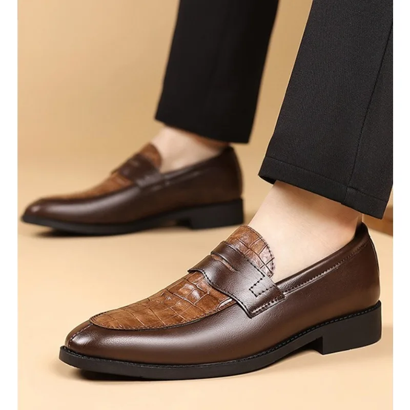 

2026 Fashion Leather Shoes - New Men's Business Formal Casual Shoes - Men's British Style Pointed-Toe Large Size Shoes，38-48