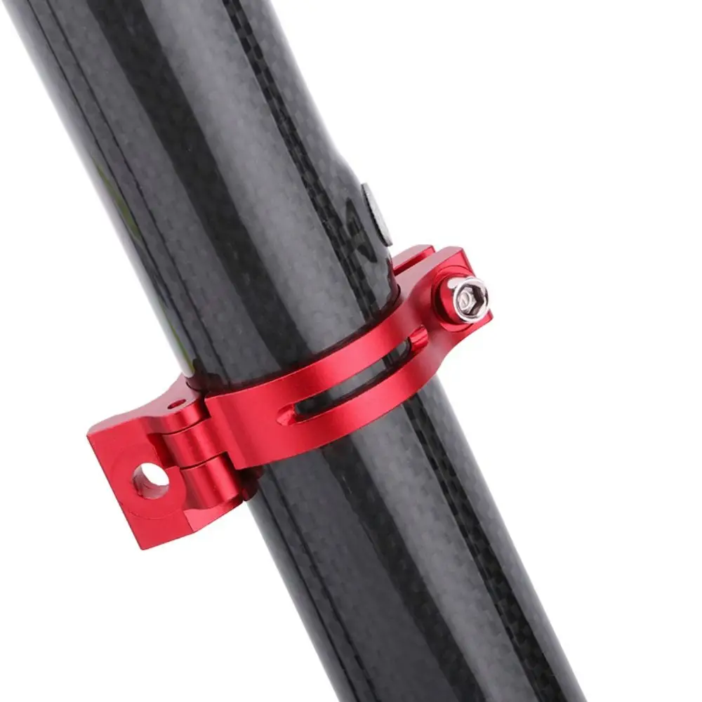 Abrazadera desviador delantero braze-on de aluminio rojo y negro - imagen 3
