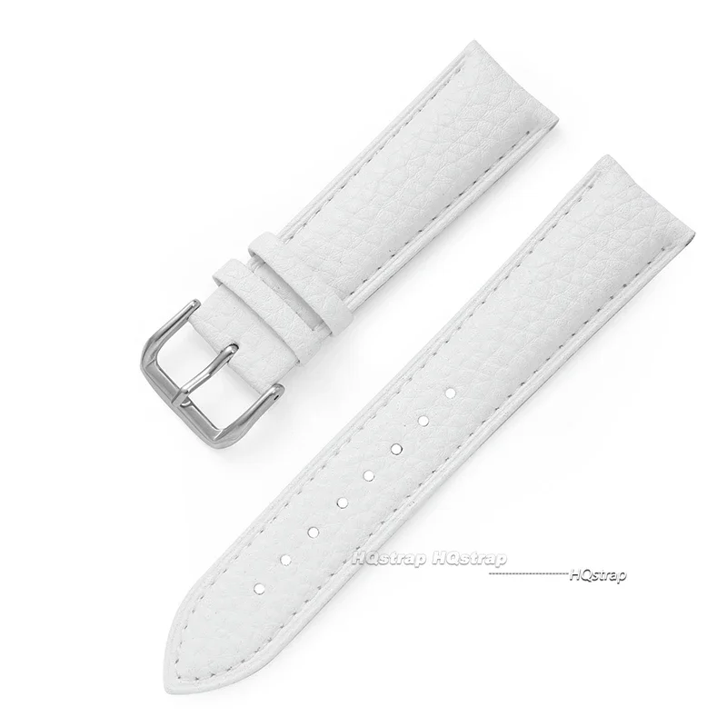 Zacht lederen horlogeband armband 12mm 14mm 16mm 18mm 19mm 20mm 21mm 22mm vervanging polsbanden horlogebanden Litchi patroon riem