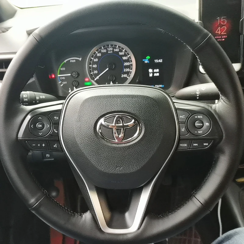 Niestandardowy pokrowiec na kierownicę z prawdziwej skóry dopasowany do Toyota Avalon Camry 2018-2019 korona 2018-2019 Corolla 2018-2020 RAV4 2019