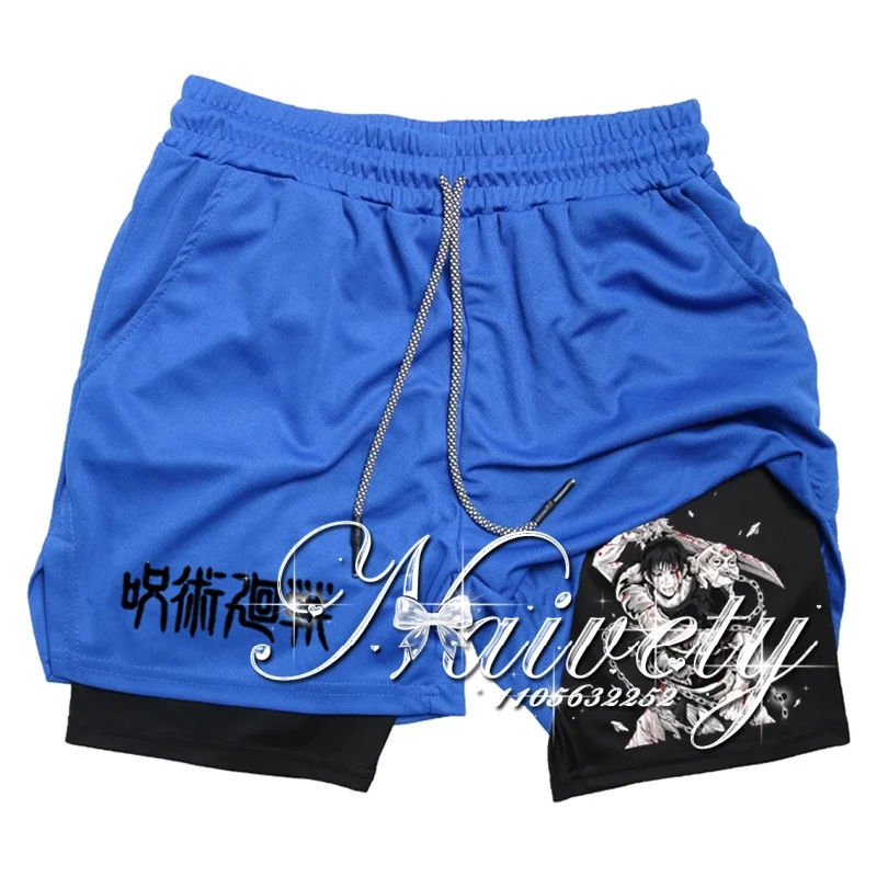 Jujutsu Kaisen Toji Fushiguro 3D Print Shorts 2026 Summer Breathable Quick Dry Streetwear Loose Casual Sports Fitness Shorts