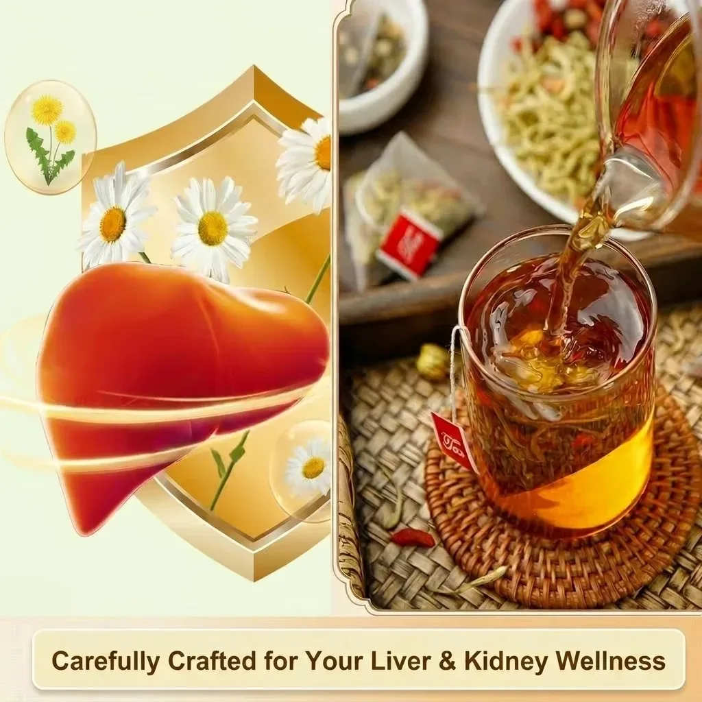 Natural Chrysanthemum Cassia Seed Herbal Tea, Multi-Ingredient Floral Tea, Caffeine-Free Daily Nourishing Eye & Liver Health