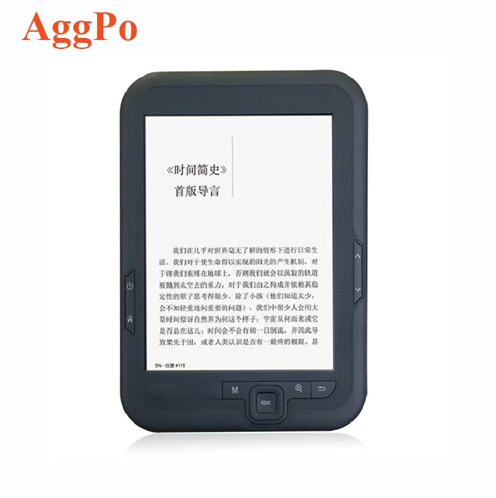 6 Inch Digital eBook Reader,300 DPI Ink Screen Electronic Book Reader FM Audio, TF Card 4 8 16 GB Inkbook EReader USB Charge