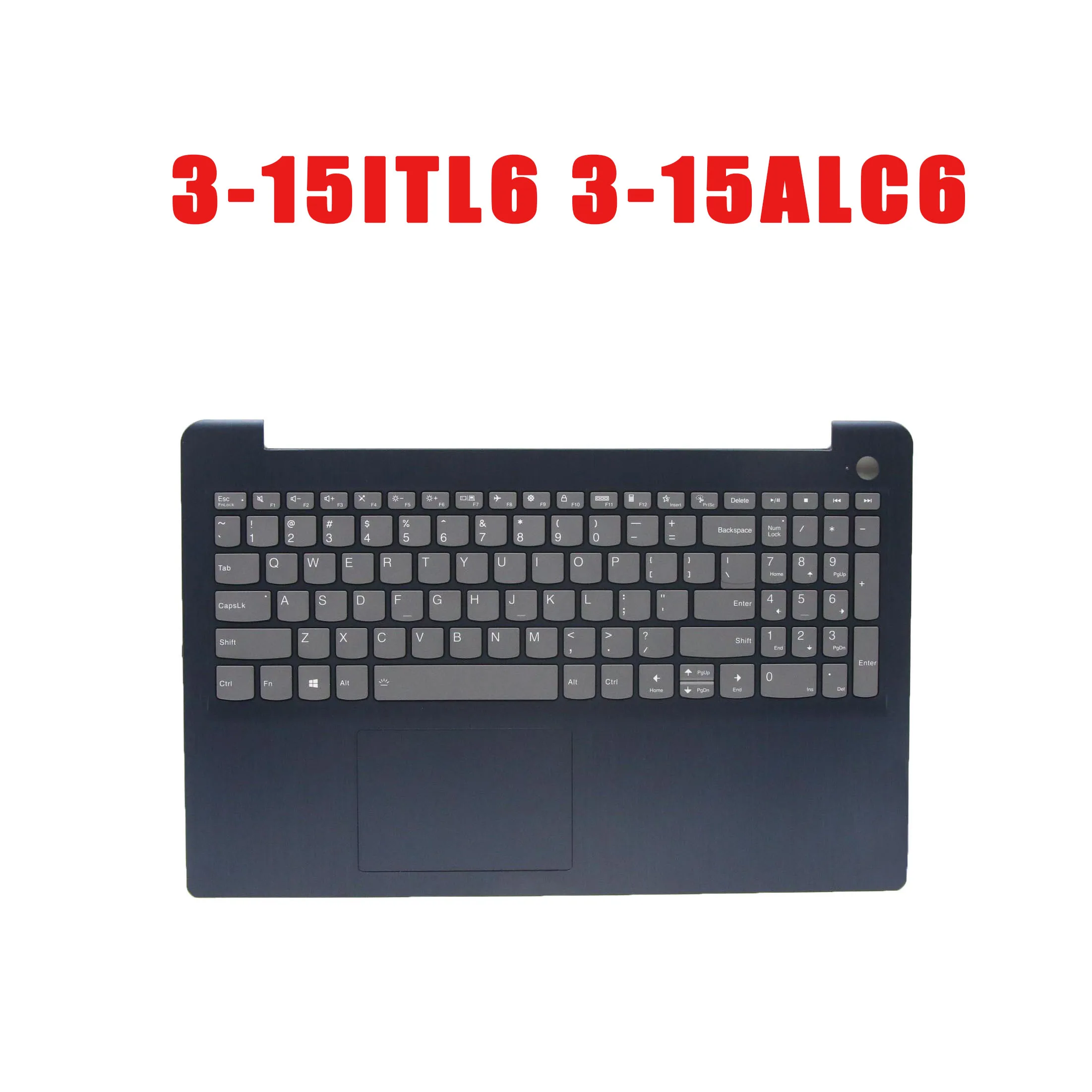 Laptop PalmRest&keyboard For Lenovo For Ideapad 3-15ITL6 3-15ALC6 English US 5CB1B60432 With Touchpad Backlight Fingerprint