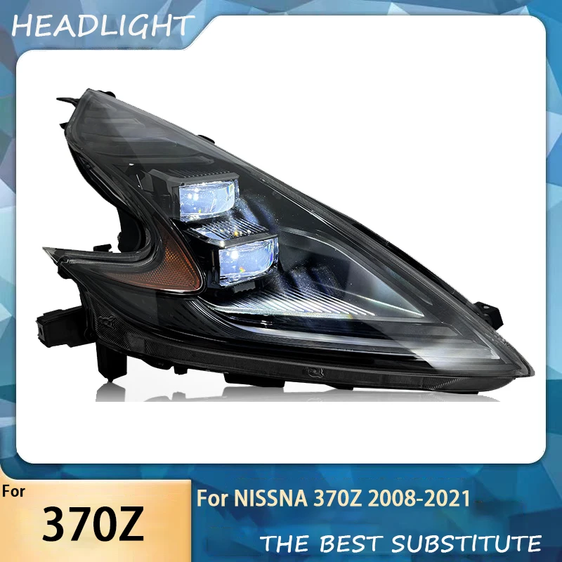 For Nissan 370z Car Accessories Headlights 2009 -2021 Auto Part Front Lens Projectors Head Light Lamp Upgrade LED Headlamp DRL