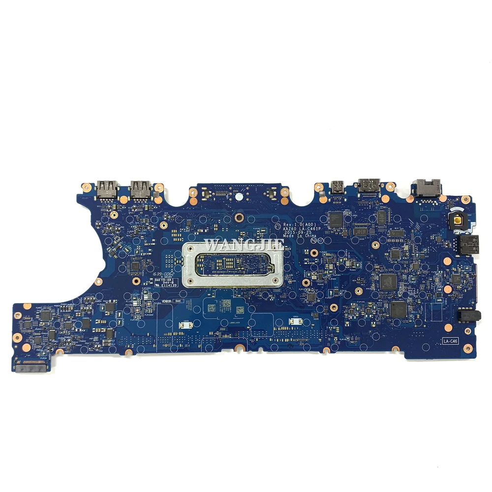 For DELL Latitude E7470 Laptop Motherboard AAZ60 LA-C461P with i5-6300U CPU 0DGYY5 CN-0DGYY5 0VNKRJ CN-0VNKRJ I7-6600U DDR4