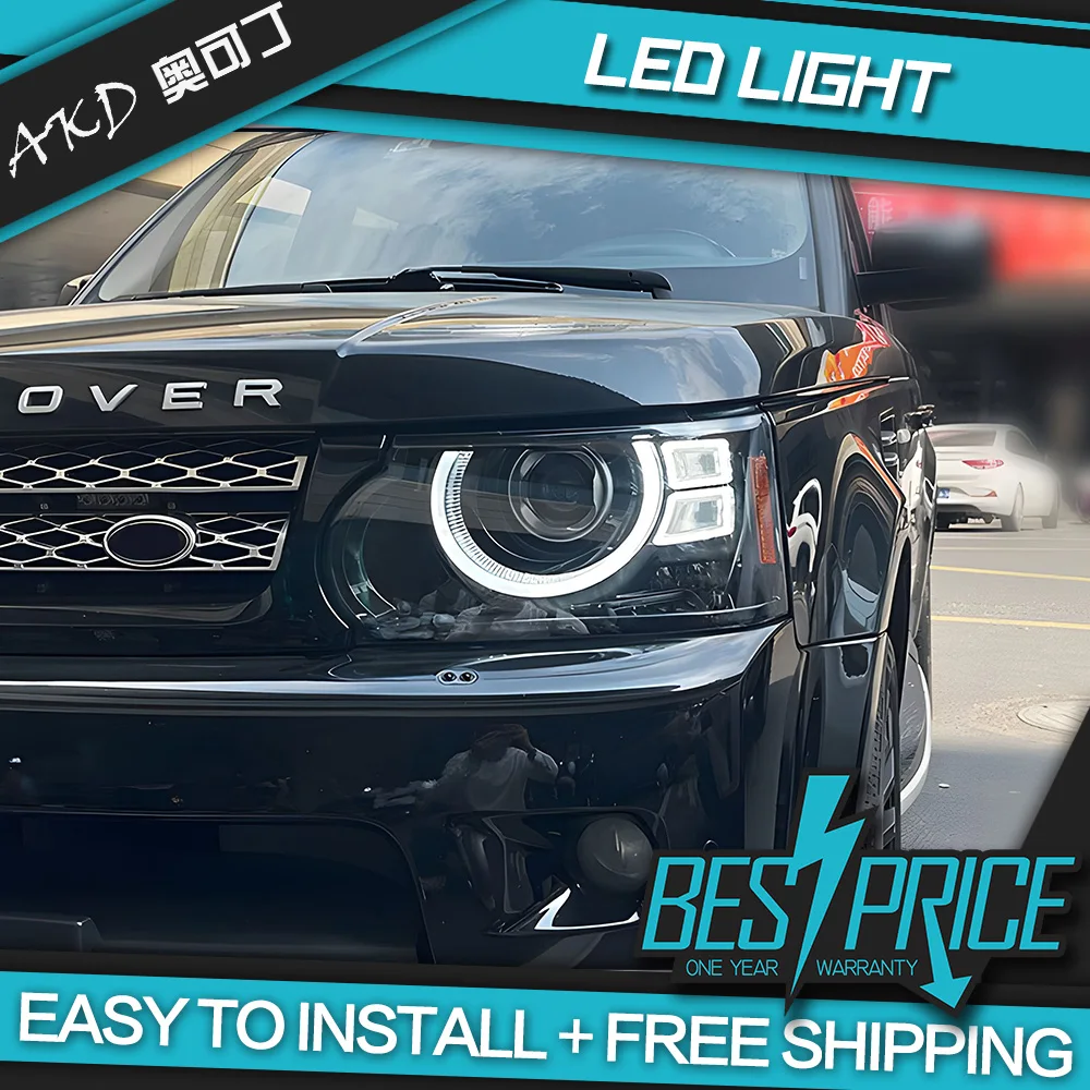 Car Lights For Range Rover 2005-2013 LED Auto Headlight Assembly Upgrade Defender Design Projector Lens Lamp Tool Accessories