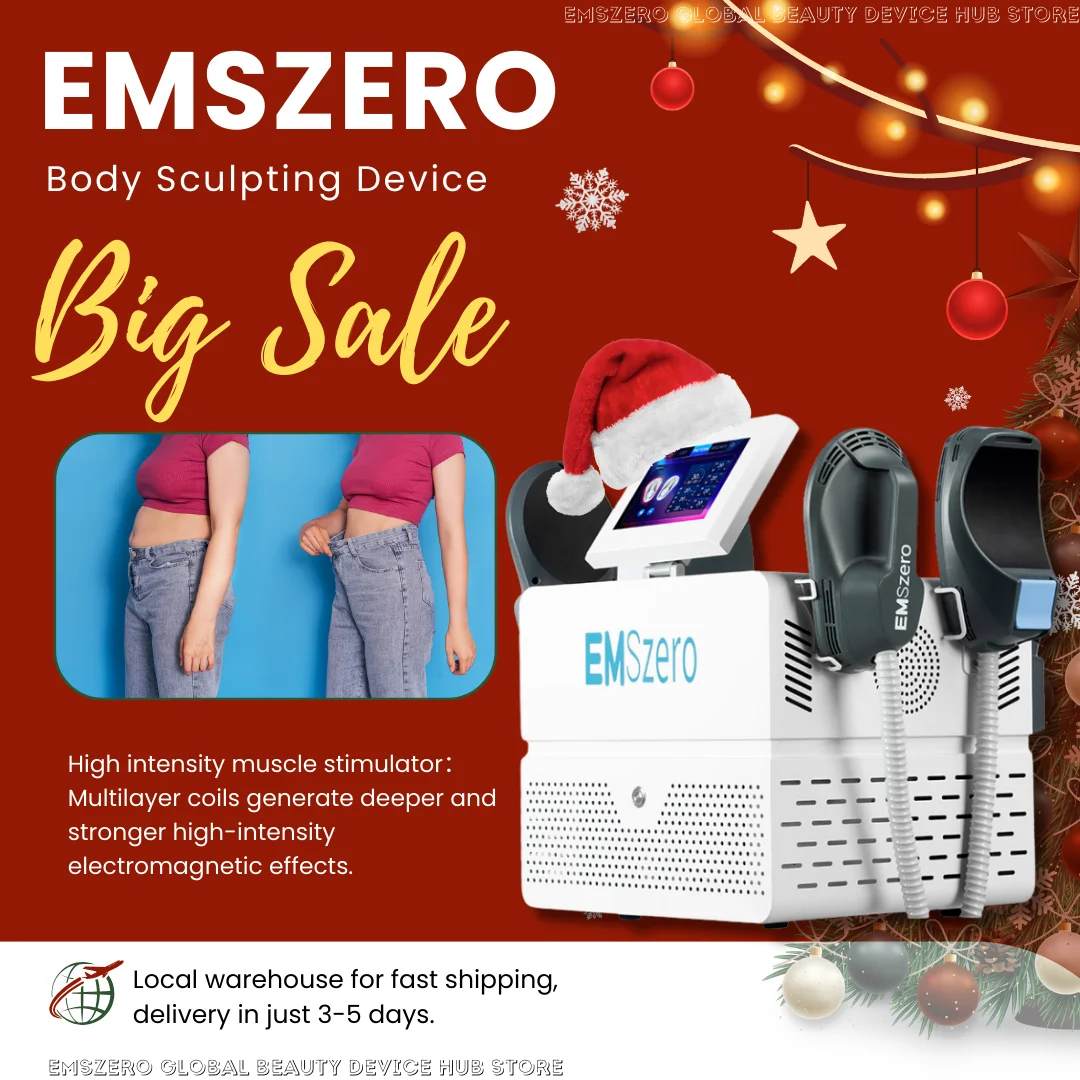 

EMSzero Body Sculpting Machine Body Shaping 6500W 200hz EMS Radio Frequency RF Muscle Stimulator Device