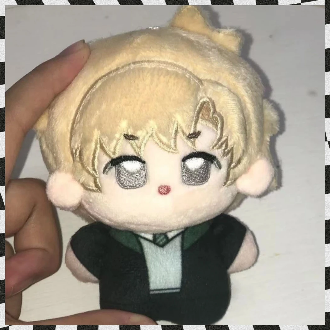 

10 Cm Mini Doll Idol Draco Malfoy Keychain Anime Starfish Printed Yellow Hair Body Magic Toy Fot Kid Send Friends Cotton Doll