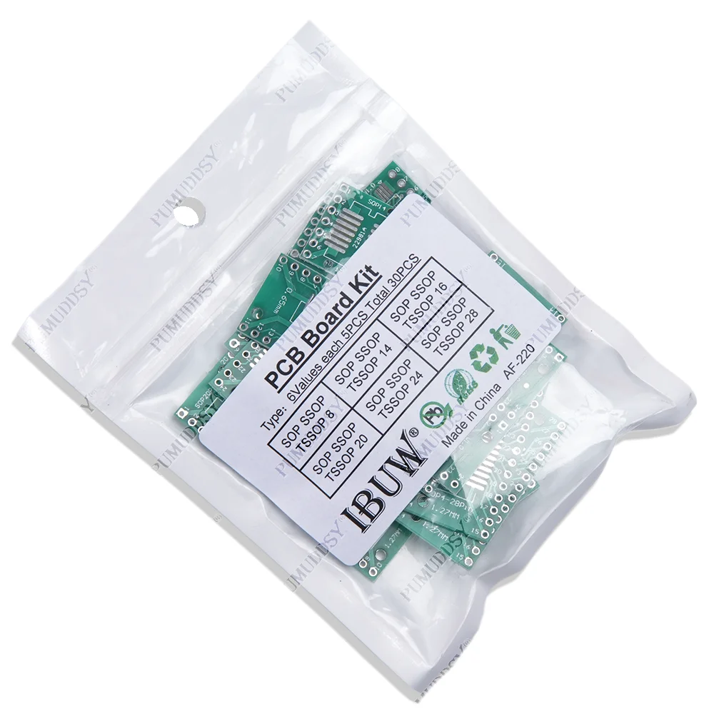 30 قطعة لوحة دارات مطبوعة عدة SOP24 SOP8 SOP14 SOP16 SOP20 SOP28 SMD بدوره إلى DIP محول محول لوحة SOP 8 14 16 20 24 28