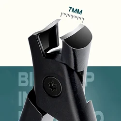 7MM Big Opening Thick Hard Special Nail Clippers Stainless steel Anti-Splash Household Single Nail Clippers Manicure Tools