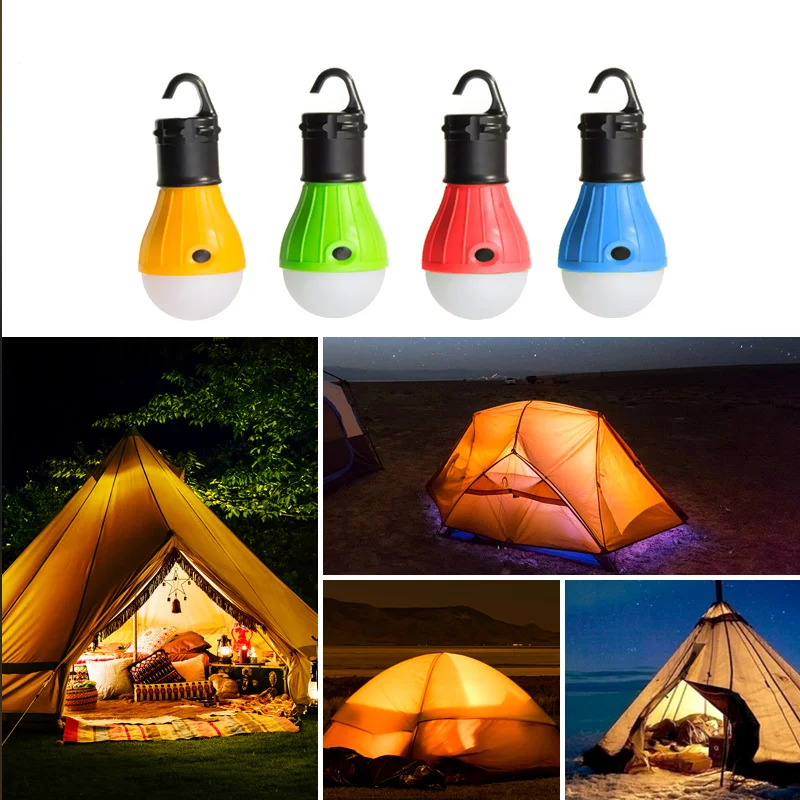 مصباح معلق محمول للتخييم في الهواء الطلق، لمبة LED صغيرة، مصباح عمل ليلي خارجي مناسب للسفر والتنزه وصيد الأسماك