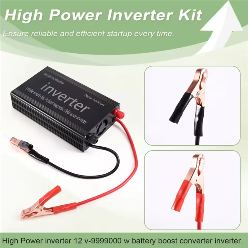 A51M-Power Inverter DC12V-9999000W Convertitore boost batteria Trasformatore inverter Kit trasformatore convertitore boost
