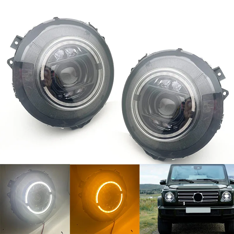 Car LED Headlights for Benz W463 2007-2022 G Class G500 G55 G63 Headlights Plug and Play DRL H/L Projector Lens LED Head Lights