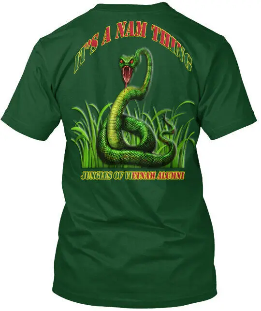 VIETNAM VET GREEN VIPER $24.99 or $22.99 T-Shirt Made in the USA Anime Pattern Clothing Cotton Short SleeveAnime Graphic T-shirt