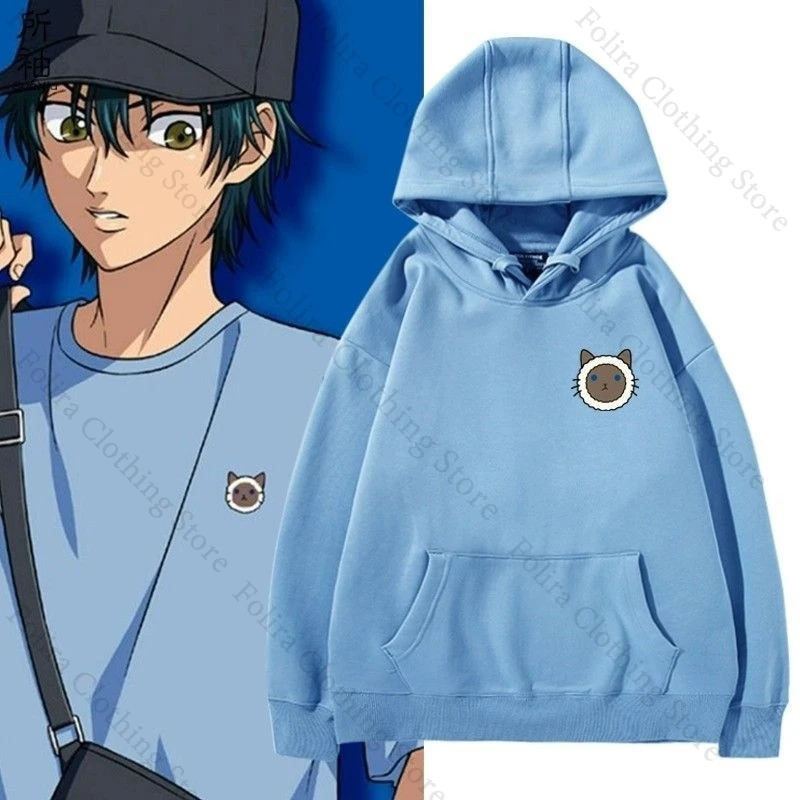 Anime el Príncipe del Tenis Ryoma Echizen Cosplay Sudadera con capucha pulóver otoño Tops Camisa con capucha hombres sudadera hombre Sudadera con capucha hombres ropa
