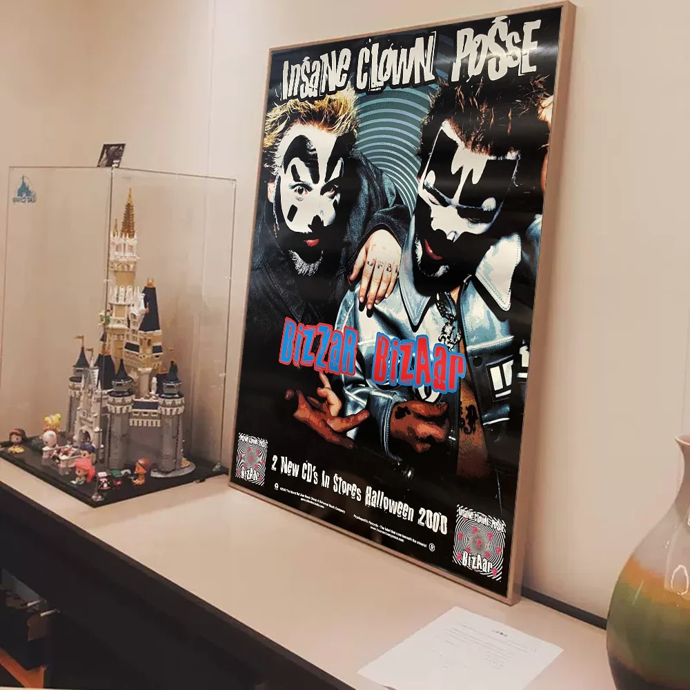 مجنون مهرج بوسي الفرقة أنيمي ورق أبيض ملصق مقاوم للماء ورقة ملصق مقهى بار الجمالية الفن طلاء جدران